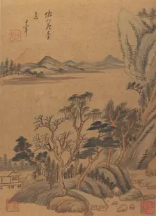 Landscapes and Poems, 17th century, probably after 1625. Creator: Dong Qichang