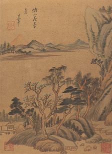 Landscapes and Poems, 17th century, probably after 1625. Creator: Dong Qichang