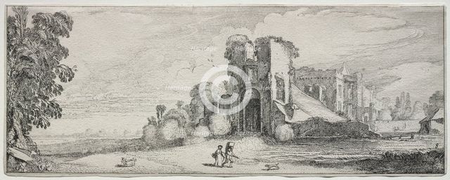 Landscapes and Ruins: Brederode Castle. Creator: Jan van de Velde (Dutch, 1593-1641).