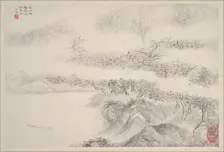 Landscapes, dated 1644. Creator: Zhang Feng