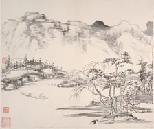 Landscapes, dated 1814. Creator: Yi Bingshou
