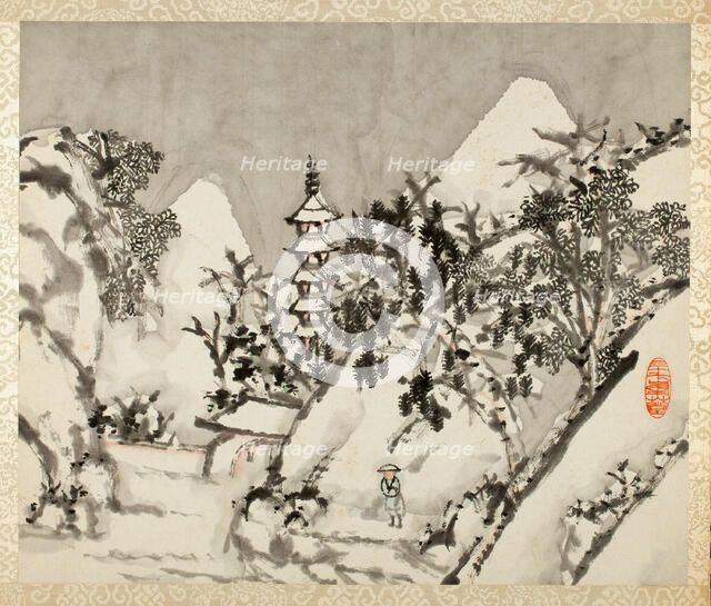 Landscapes for Liu Songfu, Qing dynasty (1644-1911), 1895/96. Creator: Xugu.