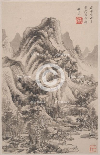 Landscapes in the styles of old masters, dated 1668. Creator: Wang Jian.