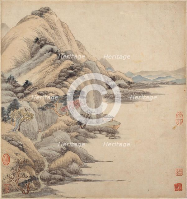 Landscapes in the styles of ancient masters, 17th century. Creator: Wang Jian.