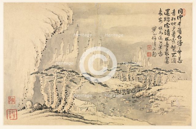 Landscapes in Various Styles after Old Masters, 1690. Creator: Mei Qing (Chinese, 1623-1697).