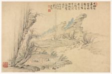 Landscapes in Various Styles after Old Masters, 1690. Creator: Mei Qing (Chinese, 1623-1697)