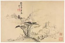 Landscapes in Various Styles after Old Masters, 1690. Creator: Mei Qing (Chinese, 1623-1697)