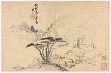 Landscapes in Various Styles after Old Masters, 1690. Creator: Mei Qing (Chinese, 1623-1697)