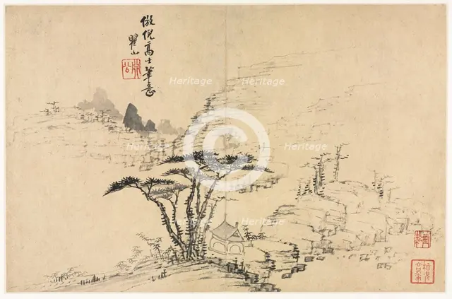 Landscapes in Various Styles after Old Masters, 1690. Creator: Mei Qing (Chinese, 1623-1697).