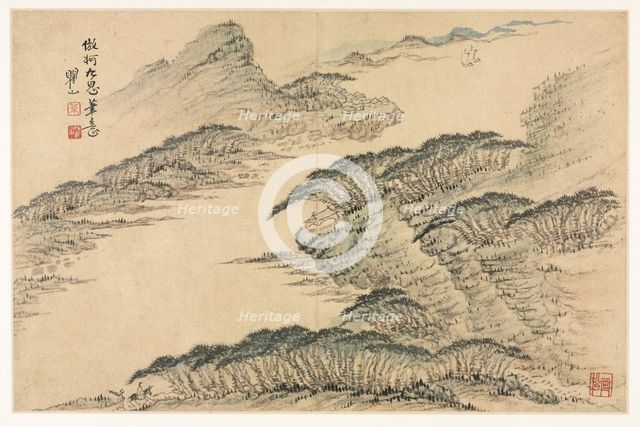 Landscapes in Various Styles after Old Masters, 1690. Creator: Mei Qing (Chinese, 1623-1697).