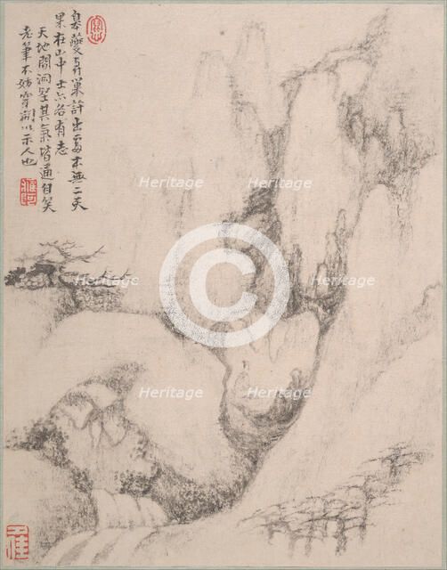 Landscapes, late 17th century. Creator: Dai Benxiao.