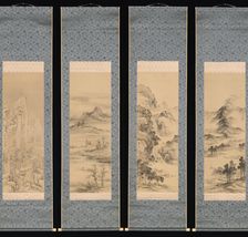 Landscapes of the Four Seasons, 1848. Creator: Yamamoto Baiitsu