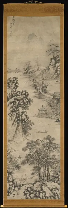 Landscapes of the Four Seasons, dated 1560. Creator: Xie Shichen