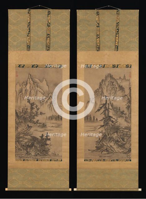 Landscapes of the Four Seasons, late 15th-early 16th century. Creator: Keison.