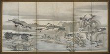 Landscapes of the Four Seasons: Spring and Summer, Edo period, late 18th-early 19th century. Creator: Hishikawa Sori