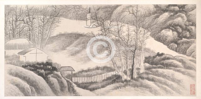 Landscapes of the Twelve Months, ca. 1685. Creator: Gong Xian.