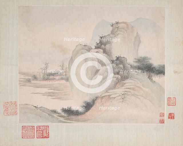 Landscapes Painted for Yuweng, dated 1673. Creator: Fan Qi.