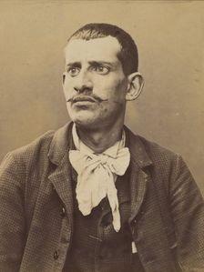 Landschoot. Edouard. 27 ans, né le 6/8/67 à Paris. Bijoutier. Anarchiste. 2/7/94., 1894. Creator: Alphonse Bertillon