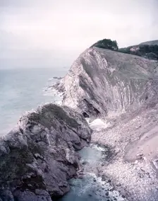 Landslide at Lulworth Cove, Dorset, c1955. Creator: Arthur Charles Kirby Ware