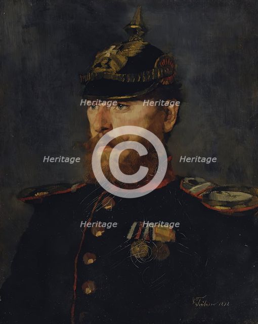 Landwehr officer, 1872. Creator: Wilhelm Trübner.