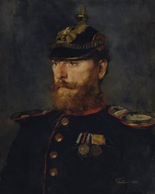 Landwehr officer, 1872. Creator: Wilhelm Trübner