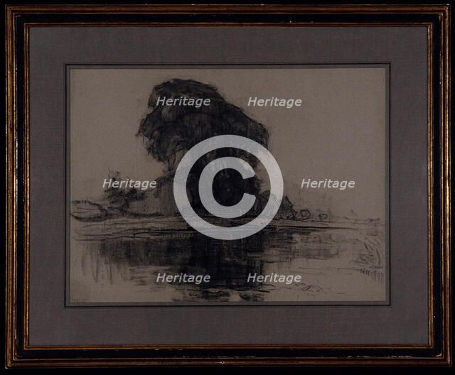 Landzicht Farm: Compositional Study, c.1905. Creator: Piet Mondrian.