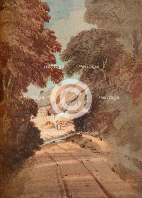 'Lane and Cottages', c1800. Artist: Thomas Girtin.