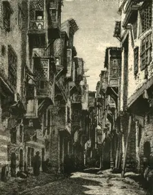 Lane in the Copt Quarter, Cairo 1890. Creator: Unknown