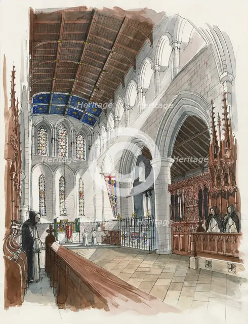 Lanercost Priory, c13th century, (c2000-2010). Artist: Liam Wales.