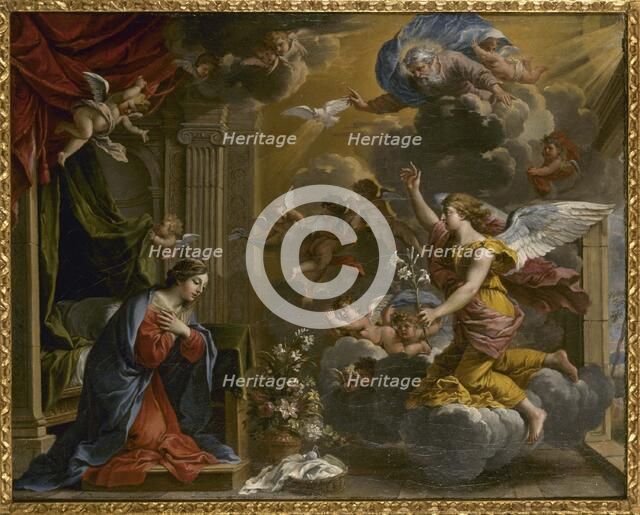 L'Annonciation, 1652. Creator: Charles Poerson.