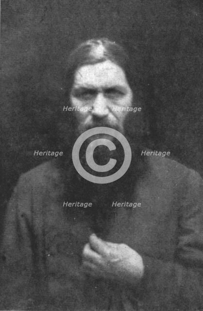 'L'Annee 1917; Le faux moine Gregory Raspoutine, tué le 30 decembre 1916', 1916. Creator: Unknown.