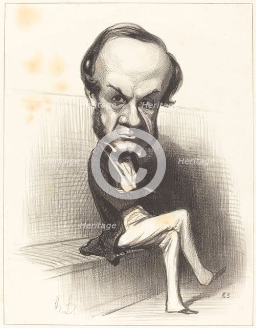 Lannes, duc de Montebello, 1850. Creator: Honore Daumier.