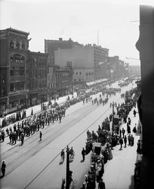 Lansing and Ann Arbor commanderies, state encampment, Michigan K.T., between 1900 and 1910. Creator: Unknown