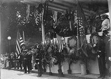 Lansing, Robert, Secretary of State, 1915-1920, Preparedness Parade, 1916. Creator: Harris & Ewing