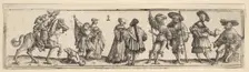 Lansquenets and ladies, 1531. Creator: Christoph Bockstorffer