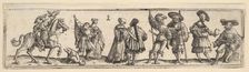 Lansquenets and ladies, 1531. Creator: Christoph Bockstorffer