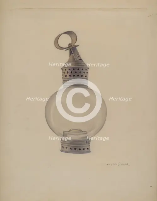 Lantern, 1935/1942. Creator: E. J. Gilsleider.