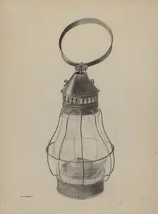 Lantern, 1935/1942. Creator: Edith Magnette