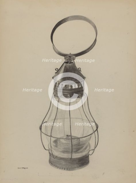 Lantern, 1935/1942. Creator: Edith Magnette.