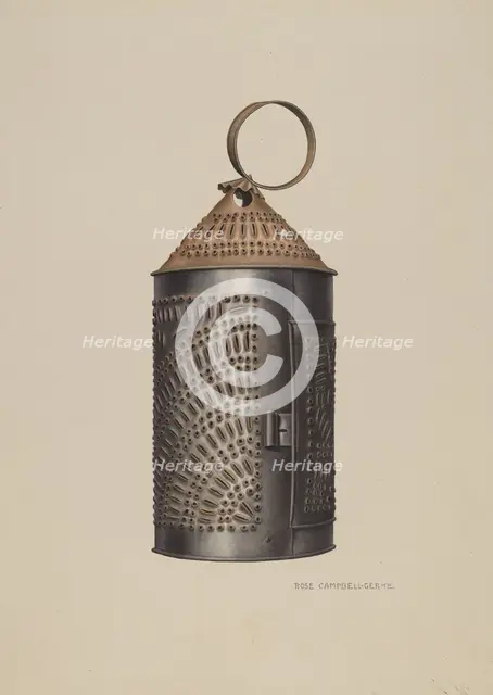 Lantern, 1935/1942. Creator: Rose Campbell-Gerke.