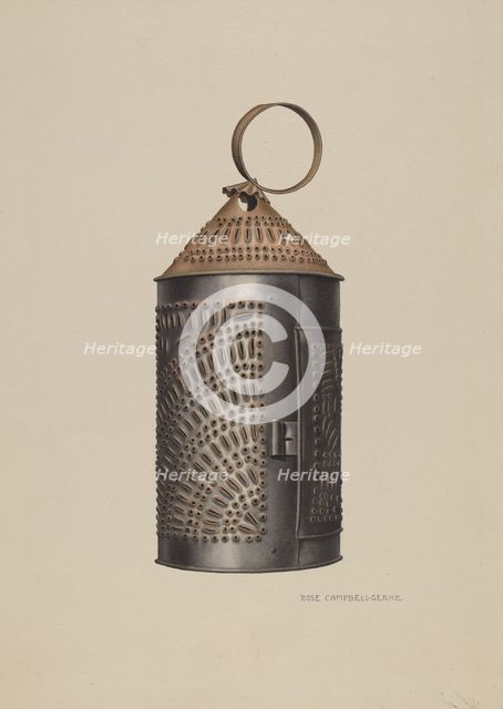 Lantern, 1935/1942. Creator: Rose Campbell-Gerke.