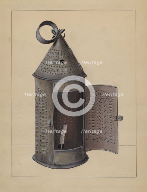 Lantern, 1936. Creator: Holger Hansen.