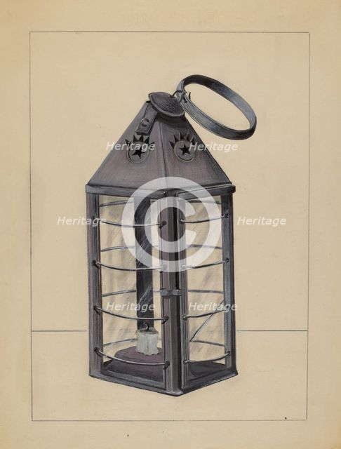 Lantern, 1936. Creator: Holger Hansen.