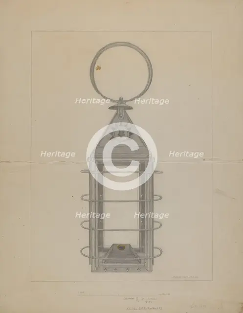Lantern, 1937. Creator: Marie Famularo.