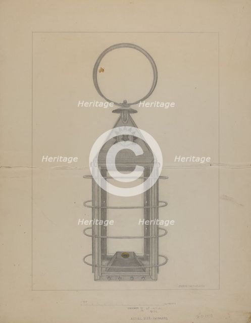 Lantern, 1937. Creator: Marie Famularo.