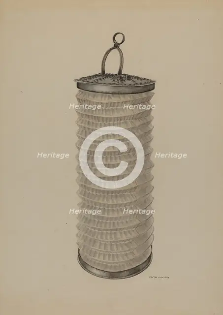 Lantern, 1938. Creator: Edith Miller.