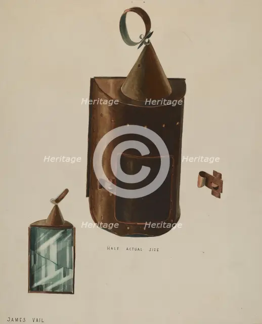 Lantern, c. 1936. Creator: James Vail.