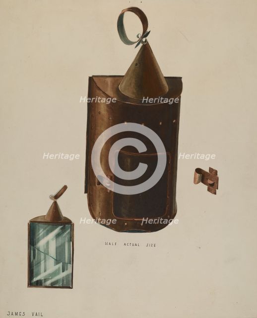 Lantern, c. 1936. Creator: James Vail.