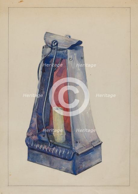 Lantern, c. 1936. Creator: John Oster.
