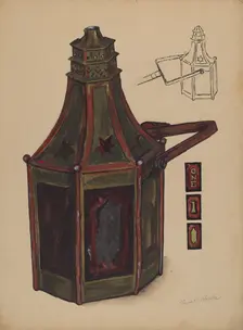 Lantern, c. 1936. Creator: Richard Whitaker